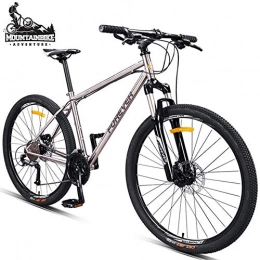 NENGGE Folding Mountain Bike NENGGE Hardtail Mountain Bike with Front Suspension and Hydraulic Disc Brake for Men Women, Adults Anti-Slip Mountain Bicycle, Overdrive Trail Bikes, Chrome-Molybdenum Steel, 30 Speed, 27.5 Inch