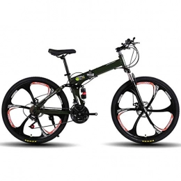 Mnjin Bike Outdoor sports Mountain Bike 21 Speeds Mens Mountain Bike 26In Bike Carbon Steel Frame with, Bicycle Mechanical Dual Disc Brake