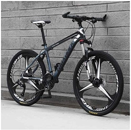  Folding Mountain Bike Outdoor sports Mountain Bike 26 Inches, 3 Spoke Wheels with Dual Disc Brakes, Front Suspension Folding Bike 27 SpeedBicycle, Gray