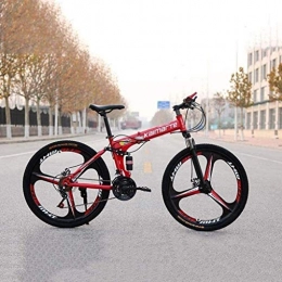 PARTAS Folding Mountain Bike PARTAS Travel Convenience Commute - Bicycle, Folding Bike, Mountain Bike, Road Bicycle, Hard Tail Bike, 24 inch 21 / 24 / 27 Speed Adult Student Variable Speed Bike, Suitable for Advanced Riders and Beginners