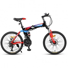 Creing Folding Mountain Bike Portable 20 Inch Bike 21 Speed Fold Bicycle Lightweight High Carbon Steel Frame For Adult