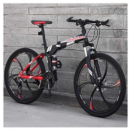 BaiHogi Folding Mountain Bike Professional Racing Bike, 21 * 24 * 27Speed Folding Bike Adult MTB Bikes, Folding Outroad Bicycles, Foldable Mountain Bicycle, 24 * 26Inch Lightweight Foldable Bikes, Mini Folding Bike