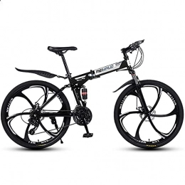 BaiHogi Folding Mountain Bike Professional Racing Bike, Adult Folding Mountain Bicycle, Foldable Bike, Folding Outroad Bicycles, Streamline Frame Folded Within 15 Seconds, for 26in 21 * 24 * 27Speed Men Women Outdoor Bicycle