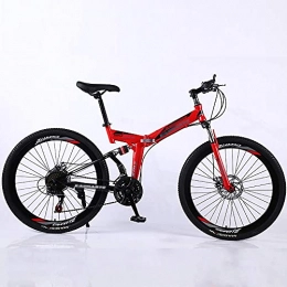 BaiHogi Bike Professional Racing Bike, Foldable Outroad Bikes, Folding Bike, Adult Mountain Bikes, 24 * 26 Inch Men Women City Foldable Mini Bike 21 * 24 * 27 Speed Urban Commuter