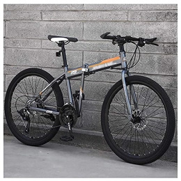 BaiHogi Folding Mountain Bike Professional Racing Bike, Lightweight Foldable Bikes, Folding Outroad Bicycles, Adult MTB Bikes, Foldable Mountain Bicycle, Folding Bike, 21 * 24 * 27Speed Mini Folding Bike 24 * 26Inch