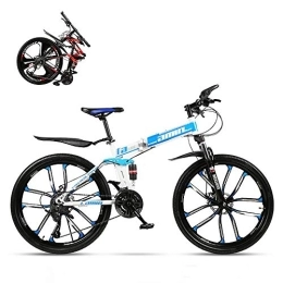 QJWM Folding Mountain Bike QJWM Foldable Mountain Bike 24 / 26 Inches, MTB Bicycle With 3 Cutter Wheel, In Four Colors 3 Speeds 21 / 24 / 27 / 30 Optional