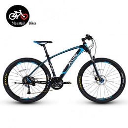 QMMD Bike QMMD Mountain Bikes 27.5-Inch, Adult 27-Speed Hardtail Mountain Bike, Aluminum Frame Aluminum Frame, Women's / Men's Dual Disc Brake Mountain Trail Bike, 27.5 Inch blue, 27 speed