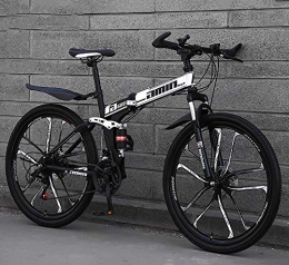 RICHLN Bike RICHLN Foldable Mountainbike 24 / 26 Inches, MTB Bicycle With Spoke Wheel, Lightweight Mountain Bikes Bicycles Black 26", 27 Speed