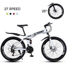 Super-ZS Bike Super-ZS Foldable Mountain Bike, 26-inch 30-knife Spoke Wheels Mechanical Dual Disc Brakes (front / center Shock) 21-speed Outdoor Off-road Bike