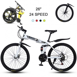 Super-ZS Bike Super-ZS Foldable Mountain Bike, 26-inch 30-knife Spoke Wheels Mechanical Dual Disc Brakes (front / center Shock) 24-speed Outdoor Off-road Bike