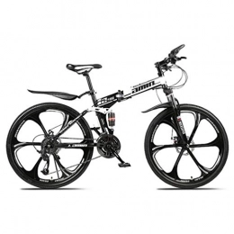 Tbagem-Yjr Bike Tbagem-Yjr Portable Folding Sports Leisure Freestyle Mountain Bike, 26 Inch Off Road Bicycle (Color : Black, Size : 21 speed)