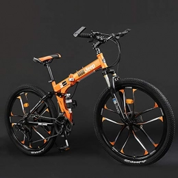 TopJi 26 Inch MTB Bikes For Men,24-speed,Double Disc Brake,Full Shock-absorbing,High Carbon Steel Frame Mountain Bike,Unisex Road Bike,Outdoor Sports Bikes J 27-speed