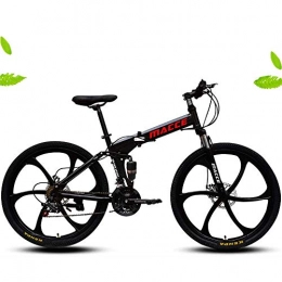 TRonin Bike TRonin Adult Mountain Bike, 26 inch Wheels, Mountain Trail Bike High Carbon Steel Folding Outroad Bicycles, 21-Speed Bicycle Full Suspension MTB Gears Dual Disc Brakes Mountain Bicycle