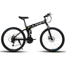 WJSW Bike WJSW Mens MTB Mountain Bike For Adults, Sports Leisure City Road Folding Bicycle (Color : Black, Size : 27 Speed)
