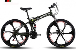 WSFF-Fan Bike WSFF-Fan Mountain bike Folding bicycle 24-26 inch wheel, three shifting options (21-24-27), off-road special tire, Black, 24" 24speedchange