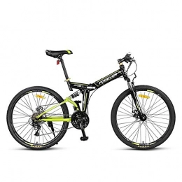 WuZhong Folding Mountain Bike WuZhong F Folding Mountain Bike Off-Road Bicycle Front and Rear Shock Double Disc Brakes Soft Tail Frame Student Adult Bicycle 24 Speed