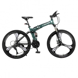 WZB Bike WZB 26 inch Mountain Bike, 27 speed, Unisex, Shimano Steel Stronger Frame Disc Brake, Green