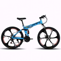 WZB Bike WZB Full Dual-Suspension Mountain Bike, Featuring 26-Inch Wheels / Aluminum Frame with Disc Brakes, 27-Speed Shimano Drivetrain, in Multiple Colors, 8, 24Speed