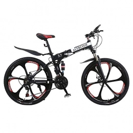 XHLJ Folding Mountain Bike XHLJ Children's Bicycle, Rear Disc Brakes, Male And Female Cross-country Bicycles, (color : Noir)