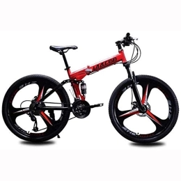 XHLLX 26 Inch Aluminum Alloy Bikes, Foldable Mountain Bike, Male Female General Purpose Beach Snowmobile Bike, Bike Double Brake Disc,A