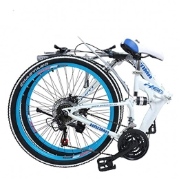 JIAWYJ Bike YANGHAO-Adult mountain bike- Folding Mountain Bicycle Bike Adult Lightweight Unisex Men City Bike 27-inch Wheels Aluminium Frame Ladies Shopper Bike with Adjustable Seat, Disc brakes YGZSDZXC-04