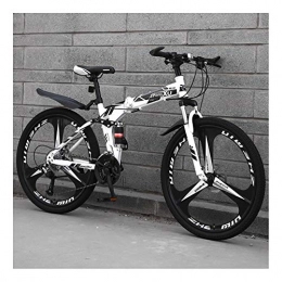 YCHBOS Bike YCHBOS 24" 26" Mens Bikes Lightweight Folding Mountain Bike 27 Speed, Full Suspension MTB, Bicycle for Men with Dual Disc Brakes, High-Carbon Steel Frame, Adjustable SeatD-24 inch