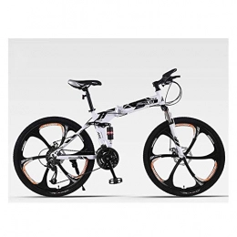 YHtech Bike YHtech Outdoor sports 26" Mountain Bike 27 Speed Shift Left 3 Right 9 Frame Shock Absorption Mountain Bicycle (Color : White)
