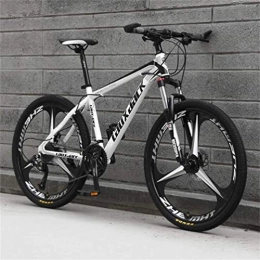 YOUSR Bike YOUSR Off-road Variable Speed Mountain Bicycle, 26 Inch Riding Damping Mountain Bike White Black 30 speed