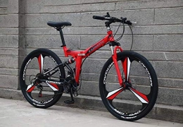 YOUSR Bike YOUSR Shock Absorption Shifting Soft Tail Mountain Bike Bicycle 26 Inch 24 Speed Mens MTB Red