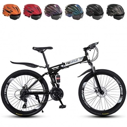 Youth And Adult Mountain Bike, Aluminum And Steel Frame Options, Bicycle Mountain Bike 26 Inch 21-27 Speed Shock Absorption Disc Brake Aluminum Alloy, Free Helmet With Random Color