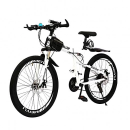 YXWJ Mountain Bike For Men Women Road Bike (24-Speed, 27-Speed, 30-Speed) Dual Disc Brake Bicycle Folding Bikes Dual Suspension Frame And Suspension Fork All Terrain Mountain Bike