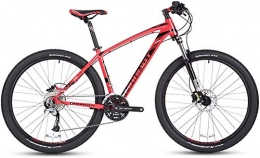 YZPTYD Folding Mountain Bike YZPTYD 27-Speed Mountain Bikes, Men's Aluminum 27.5 Inch Hardtail Mountain Bike, All Terrain Bicycle with Dual Disc Brake, Adjustable Seat, Red