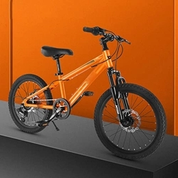  Mountain Bike 20 Inch Mountain Bike 6-Variable Speed Shock Absorption Ultra-Light Aluminum Alloy Bicycle (Orange) (Orange)