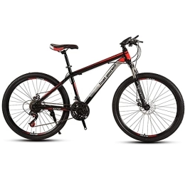 SHANJ Mountain Bike 21-30 Speed Adult Mountain Bike with Suspension Fork and Disc Brake, 24 / 26 Inch City Road Bicycles for Man and Women, Steel Hard Tail Frame