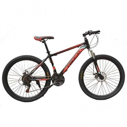 MYMGG Mountain Bike 21 Speed Bicycle 20 Inches(24 Inches, 26 Inches) Mens MTB Disc Brakes Mountain Bike, Red, 26 inches