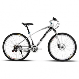 DOS Mountain Bike 21 Speed Mountain Bike 26 Inches Wheels Dual Suspension Bicycle Disc Brakes, White