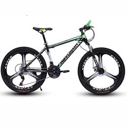 FMOPQ Mountain Bike 24 / 26inch Mountain Bikes for Adult Men Women Road Bicycle Suspension Forks and Disc Brakes 21-30 Speeds Optional Multi-Color (Color : White Size : 26inch / 30Speed) (Green 24inch / 24Speed)