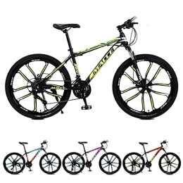 SHANJ Bike 24 / 26inch Mountain Bikes for Men and Women, 21-30 Speed Adult Road Bicycle, Disc Brakes, Suspension Fork, Steel Gradient Frame