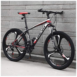 QIMENG Mountain Bike 24 Inch Mountain Bikes High-Carbon Steel Hardtail Mountain Bike 21 / 24 / 27 / 30 Speed Gearshift Fork Front Suspension Mechanical Disc Brakes Suitable for Boys And Girls, Height 150-170CM, 27 speed, M