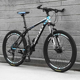 CHJ Mountain Bike 26-Inch 21-Speed Bicycle Mountain Folding Bicycle Variable Speed Double Shock Absorbing Bicycle Carbon Steel All Mountain Bike Men's Bicycle, Hard Tail Bicycle, 1
