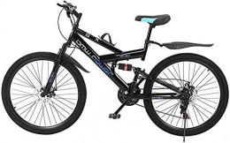 SYCY Mountain Bike 26 Inch 21-Speed Mountain Bike with Front and Rear Disc Brake High Carbon Steel Mountain Bikes Adult Mountain Bikes