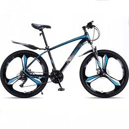  Bike 26 Inch Aluminum Alloy Light Bicycle Student Variable Speed Off-Road Shock-Absorbing Racing Car, for Beach Snow (Blue) (Blue)
