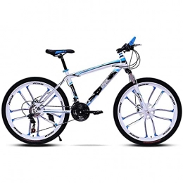 CDPC Bike 26 Inch Mountain Bike, 21 / 24 Speed With Dual Disc Brakes, High Carbon Steel Adult Mountain Bike, Hard Tail Bike With Adjustable Seat (Color : C2, Speed : 24speed)