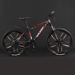 CPY-EX Bike 26 Inch Mountain Bike Bicycle, Aluminum Alloy Frame, Double Disc Brake, 21 / 24 / 27 / 30 Speed, 10 Cutter Wheel, C, 24