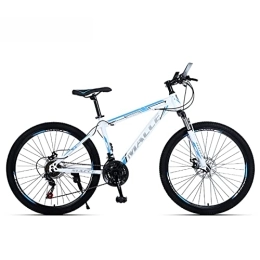 LapooH  26 Inch Mountain Bike for Men Women Aluminum Alloy Frame 21 / 24 / 27 Speed Mens Bicycle, Front and Rear Disk Brake Men Outdoor Bikes, L, 27 speed