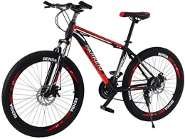 smilecstar Bike 26 inch mountain bike outroad mountain bike with 21-speed double disc brakes off-road bike bike with variable speed student car men and women