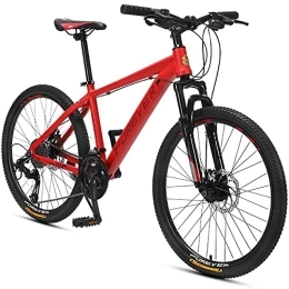 Bananaww Bike 26 Inch Mountain Bike with 17 Inch Lightweight Aluminum Frame, Mens Mountain Bike with Disc Brake, 27 Speed Mountain Bicycle with Suspension Fork, Hardtail Mountain Bikes