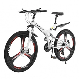 WIYP Bike 26 Inch Mountain Bike With 21 Speed Dual Disc Brakes Adult Suspension Bicycle, with Tourney and Microshift велосипед мужской (Color : White)