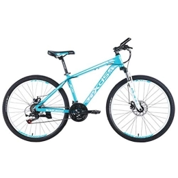 DJYD Mountain Bike 26 Inch Mountain Bikes, Aluminum 21 Speed Mountain Bike with Dual Disc Brake, Adult Alpine Bicycle, Anti-Slip Bikes, Hardtail Mountain Bike, Orange, 17 Inches FDWFN (Color : Blue)