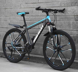 Fitnes Bike 26 Inch Mountain Bikes, Men's Womens Hardtail Mountain Bike with Dual Disc Brake, Bicycle Adjustable Seat, High-Carbon Steel Frame, (10 Spoke), 27 Speed